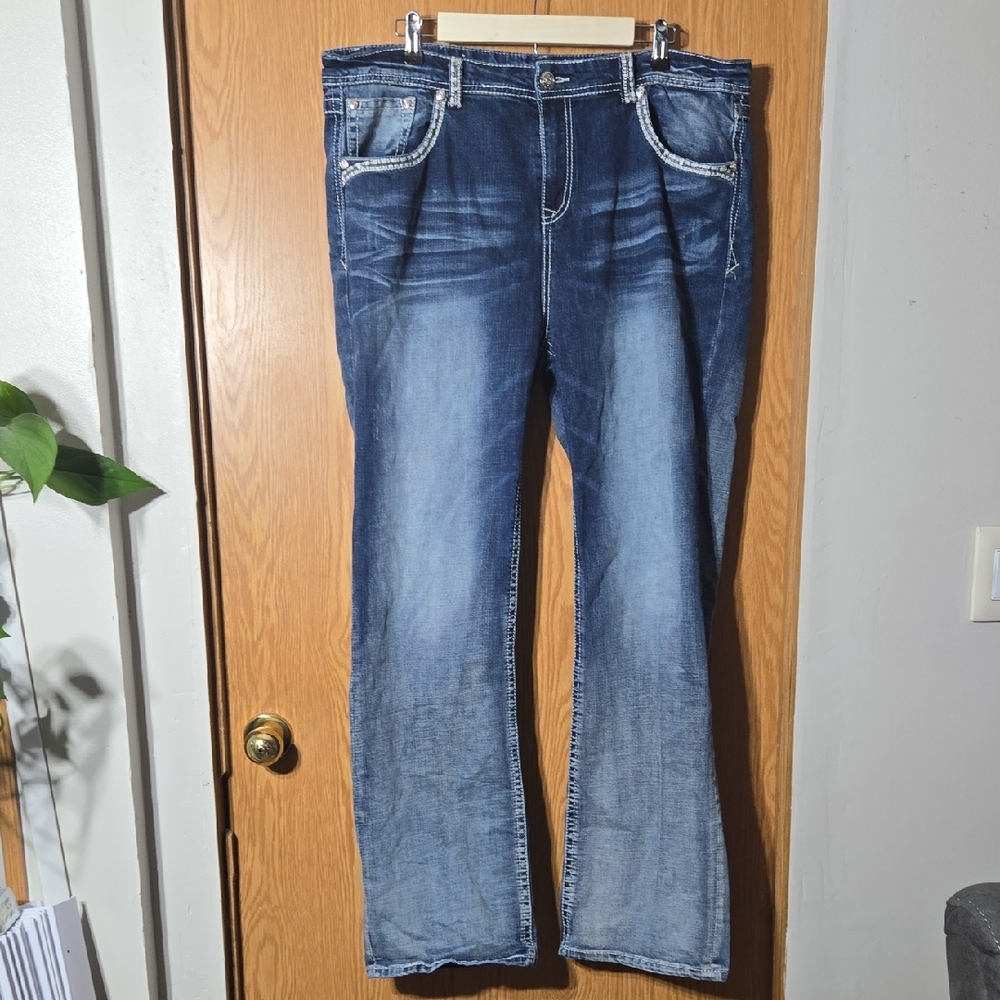21 Size Grace in LA Blue Denim with Silver Accents
